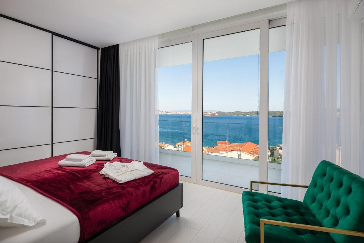 Villa Adria View With Heated Pool I Трогир Экстерьер фото