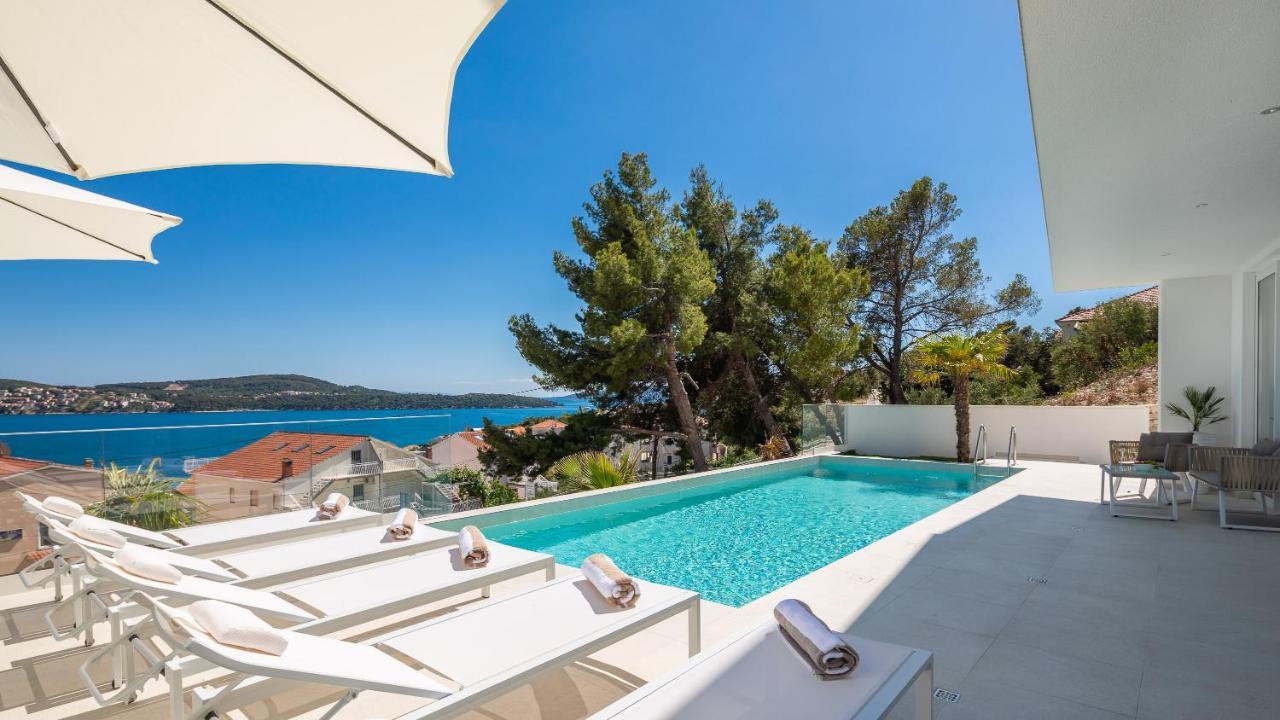 Villa Adria View With Heated Pool I Трогир Экстерьер фото