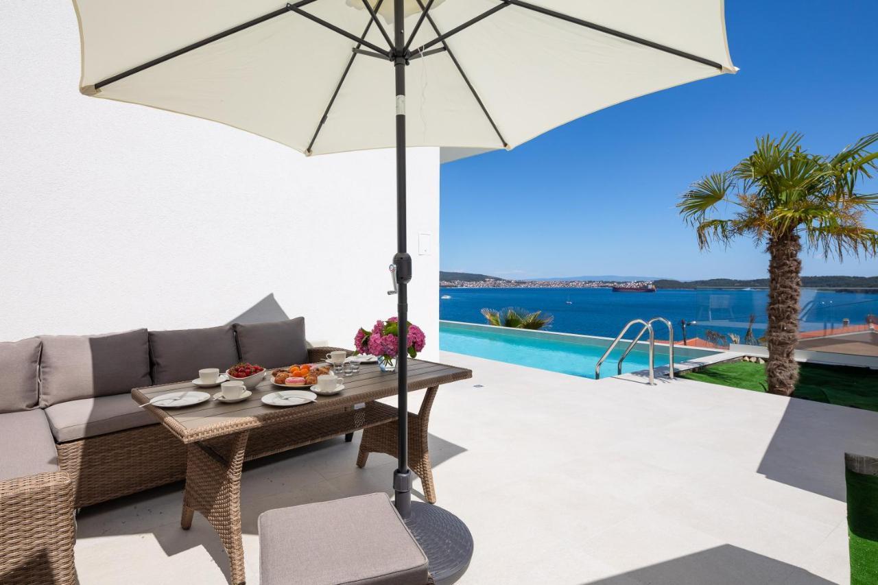 Villa Adria View With Heated Pool I Трогир Экстерьер фото