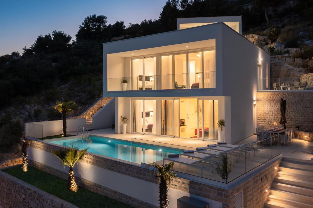 Villa Adria View With Heated Pool I Трогир Экстерьер фото