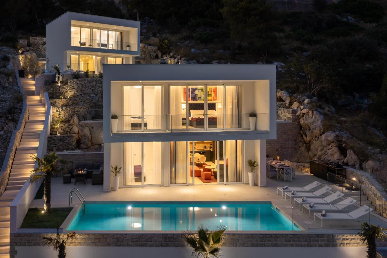 Villa Adria View With Heated Pool I Трогир Экстерьер фото