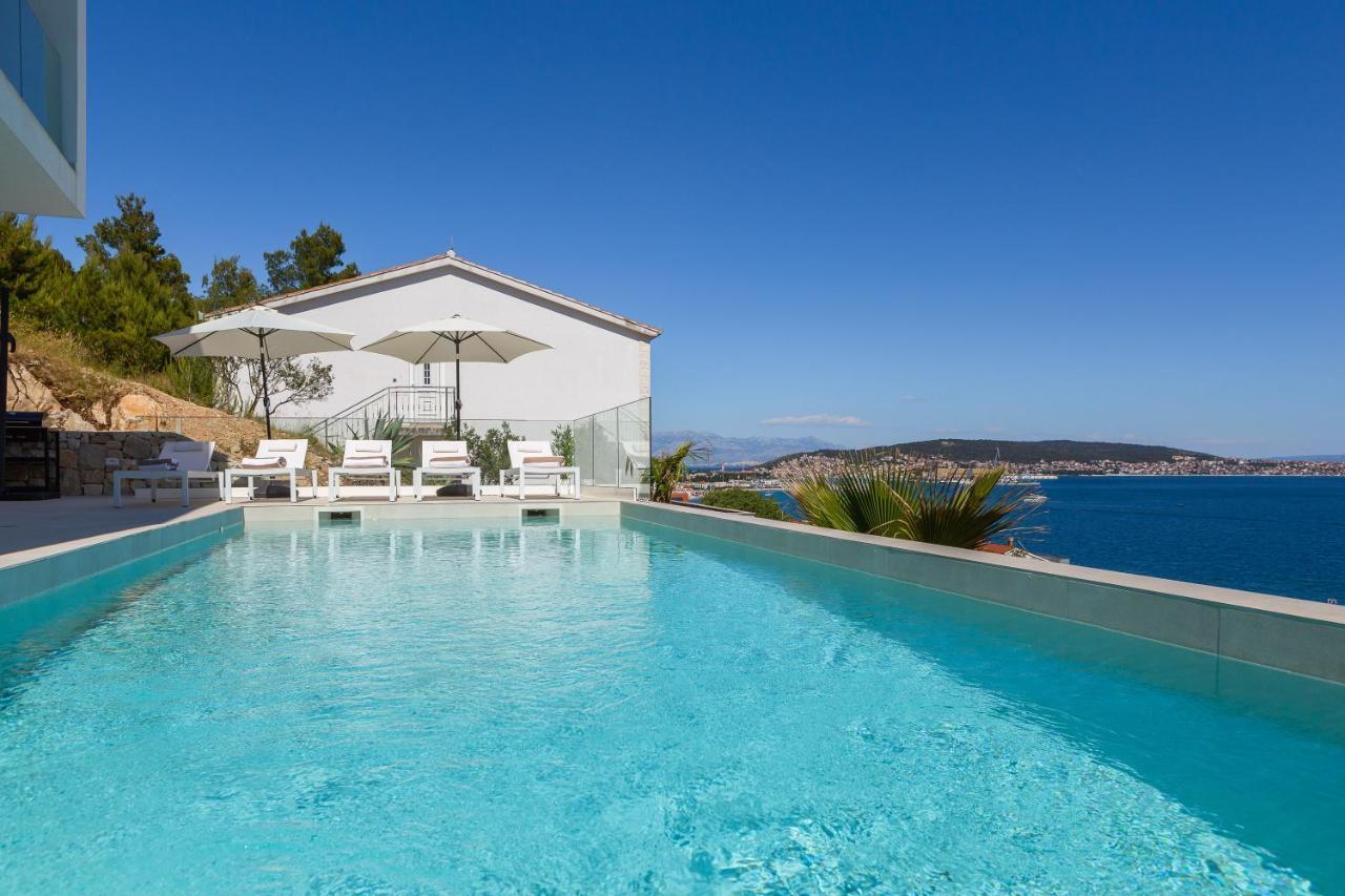 Villa Adria View With Heated Pool I Трогир Экстерьер фото