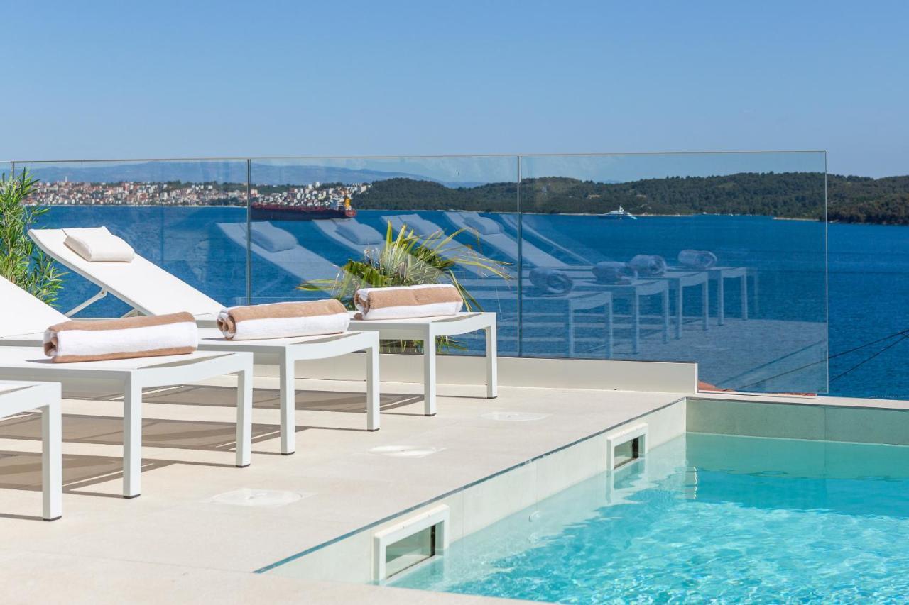 Villa Adria View With Heated Pool I Трогир Экстерьер фото
