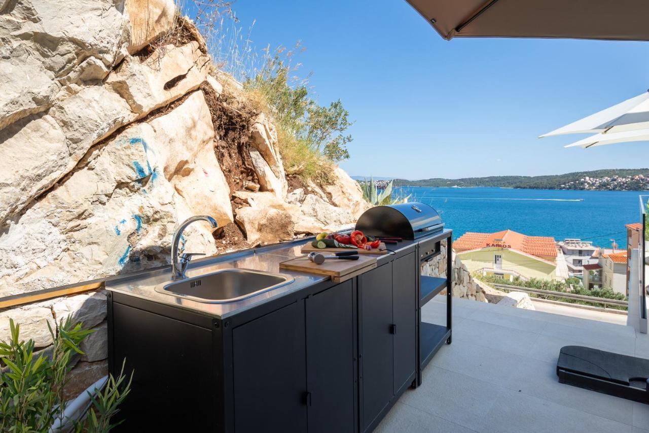 Villa Adria View With Heated Pool I Трогир Экстерьер фото
